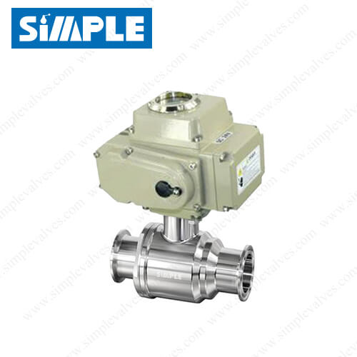 1.5 Tri Clamp Ball Valve, Sanitary Electric Actuated Ball Valve 1.5 Tri Clamp Ball Valve, Sanitary Electric Actuated Ball Valve