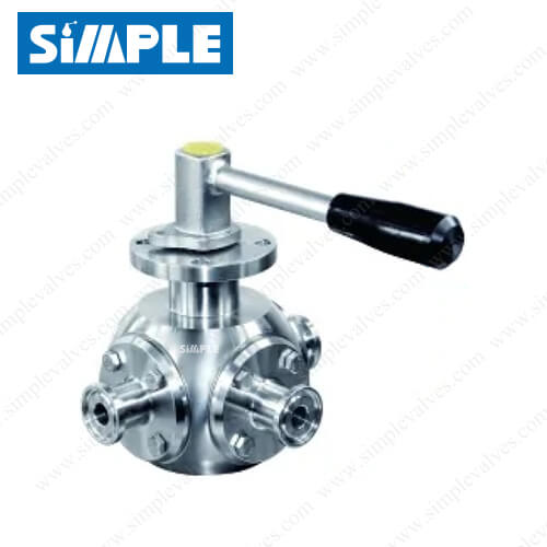 3 Way Sanitary Mini Ball Valve 3 Way Sanitary Mini Ball Valve