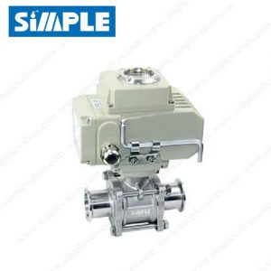 Electric Actuated Sanitary Ball Valve, Full Encapsulated Seated