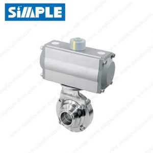 Food Grade Stainless Steel Ball Valve, Pneumatic Butterfly-type Ball Valve