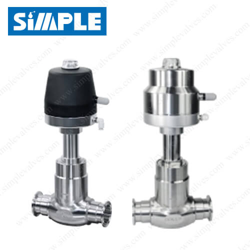 Hygienic Globe Valve, Pneumatic Type, Plastic or Stainless Actuator Hygienic Globe Valve, Pneumatic Type, Plastic or Stainless Actuator