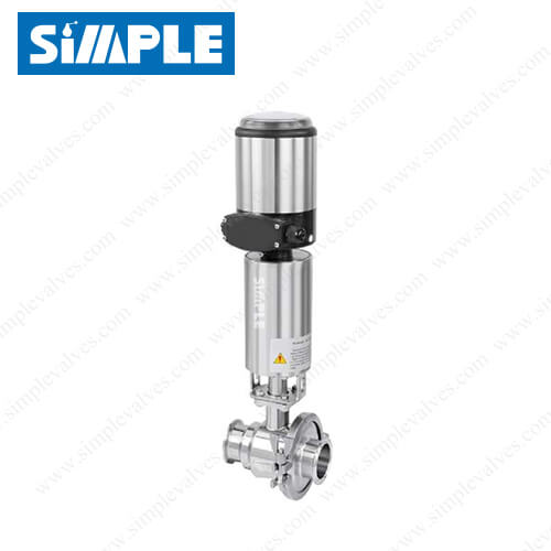 Pneumatic sanitary cavity filled ball valve with IL-TOP positioner Pneumatic sanitary cavity filled ball valve with IL-TOP positioner