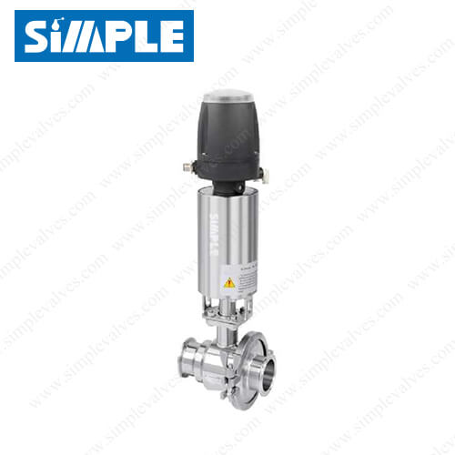 Pneumatic sanitary cavity filled ball valve with MINI C-TOP Pneumatic sanitary cavity filled ball valve with MINI C-TOP
