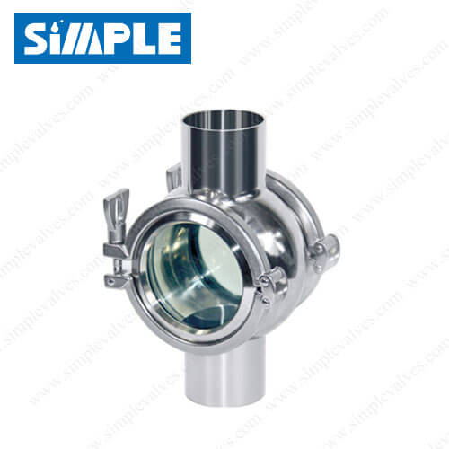 SV-12C Sanitary Cross Sight Glass, 4 Way Sight Glass SV-12C Sanitary Cross Sight Glass, 4 Way Sight Glass