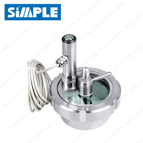 SV-12U-LW Sanitary Union Sight Glass with Lighting and Wiper SV-12U-LW Sanitary Union Sight Glass with Lighting and Wiper