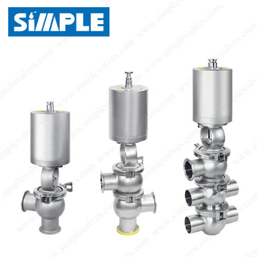 Sanitary Single Seat Valve with Pneumatic Actuator, Flexible Body Combinations Sanitary Single Seat Valve with Pneumatic Actuator, Flexible Body Combinations