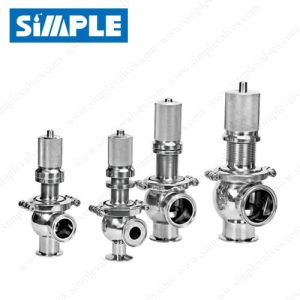 SV-9M Sanitary Tri Clamp Pressure Relief Valve, Manual Type