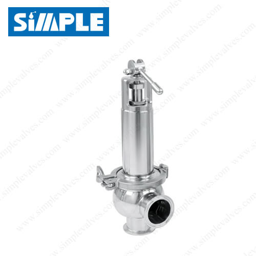 SV-9MQ Hygienic Pressure Relief Valve, CIP Manual Override