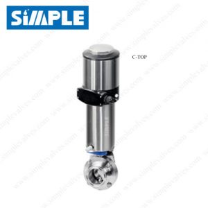 Sanitary Butterfly Valve Actuator with C-TOP (Think Top) Control Module