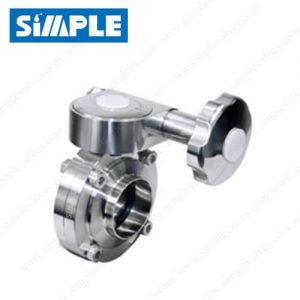 Sanitary Clamp Butterfly Valve with Fine Tuning Handwheel, Fine Adjustable