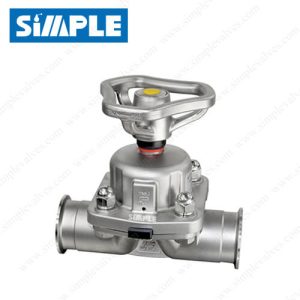 Sanitary Manual Diaphragm Valve, Stainless Steel Handwheel