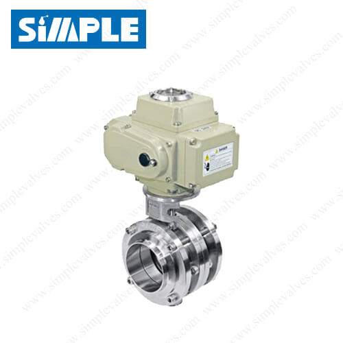 Sanitary Sandwich Butterfly Valve with Pneumatic Actuator Sanitary Sandwich Butterfly Valve with Pneumatic Actuator
