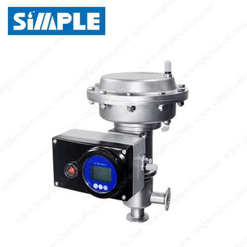 Sanitary Single Seated Control Valve with Diaphragm Actuator and EP Positioner Sanitary Single Seated Control Valve with Diaphragm Actuator and EP Positioner