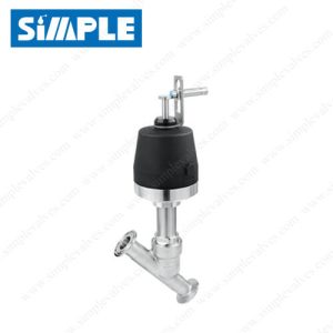 Sanitary Stainless Steel Angle Seat Valve with Proximity Switches (Sensors)