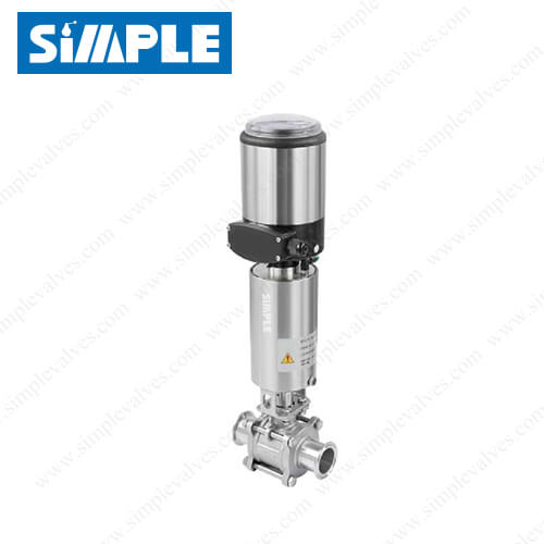 Sanitary Tri Clamp Ball Valve with IL-TOP EP Positioner Sanitary Tri Clamp Ball Valve with IL-TOP EP Positioner