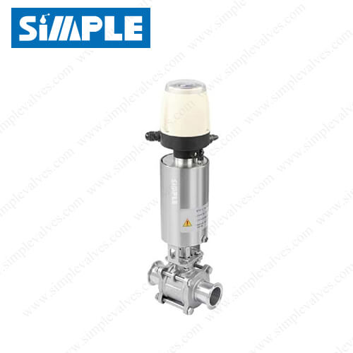 Sanitary Tri Clamp Ball Valve with Mini C-TOP Sanitary Tri Clamp Ball Valve with Mini C-TOP