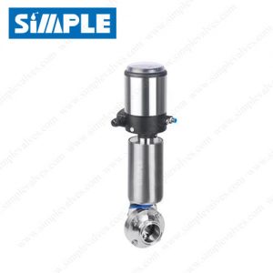 Sanitary Tri Clover Air Actuated Valves with IL-TOP (EP Positioner)