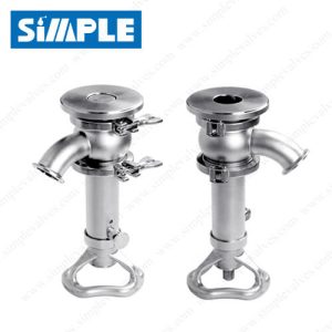 Sanitary Tri-clamp Tank Outlet Valve, Ball Body, Manual Type