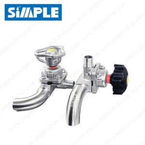 Sanitary Zero Static Diaphragm Valve with U Body, Manual Type