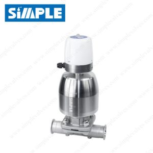 Stainless Steel Sanitary Diaphragm Valve, Pneumatic Type with C-TOP Module