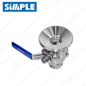 Tank Bottom Ball Valve, Sanitary Design, Manual Type