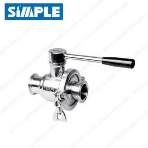 Tri Clover Ball Valve, Sanitary Cavity Filled Ball Valve, Manual Type