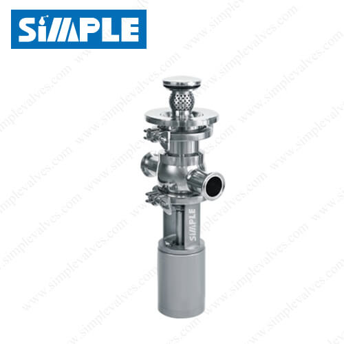 SV-13G Sanitary Pneumatic Globe Valve with Spray Ball SV-13G Sanitary Pneumatic Globe Valve with Spray Ball