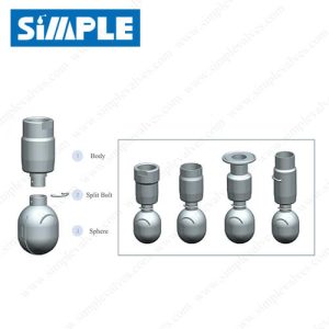 SV-13SR Sanitary Rotary Spray Balls, Split Body Design
