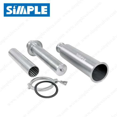 SV-14IC ri Clamp Inline Sanitary Filter Parts View SV-14IC ri Clamp Inline Sanitary Filter Parts View
